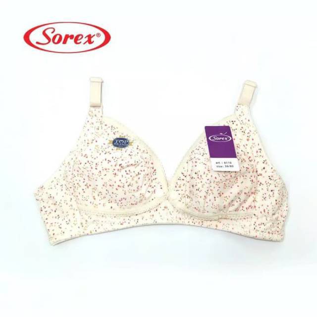 Bra menyusui SOREX kode 8110 tanpa kawat tanpa busa kancing bukaan tengah