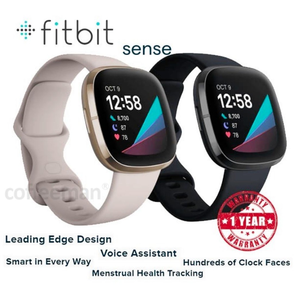 FITBIT Sense Tracker Smartwatch ORIGINAL Jam | Shopee