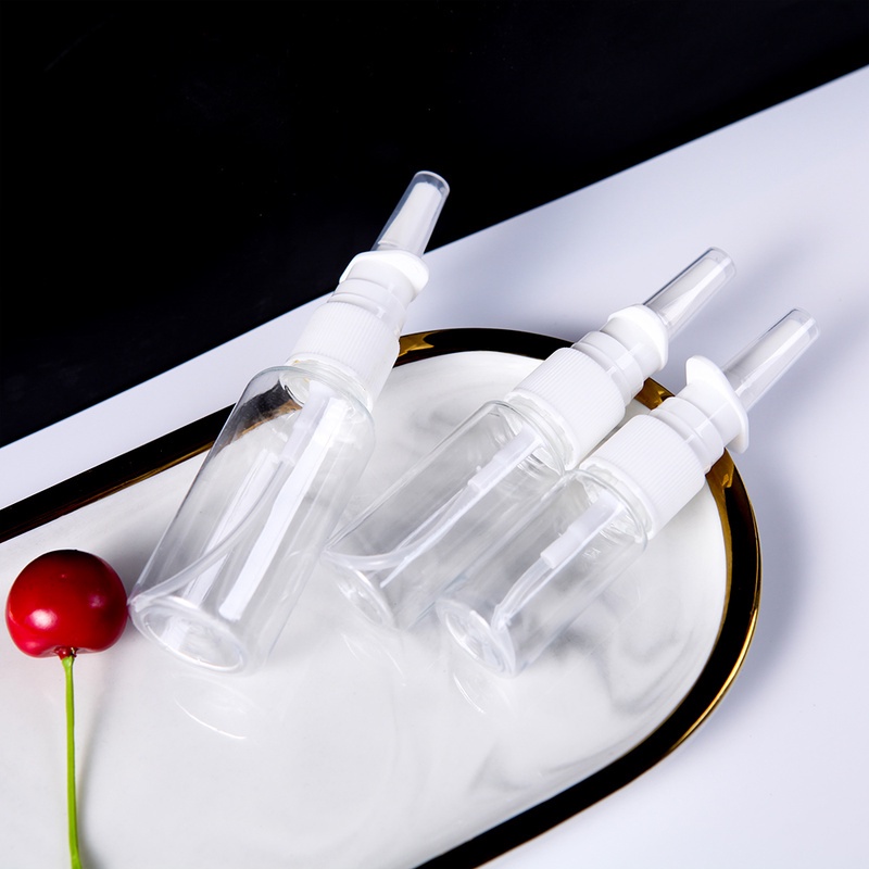 1pc Botol Semprot Kosong Bahan Plastik Transparan Ukuran 10 / 20 / 30ml Portabel Reusable Untuk Travel