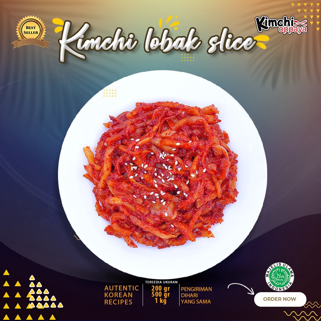 

Kimchi Lobak Wortel Slice Korea 200 Gram Halal Authentic Korea