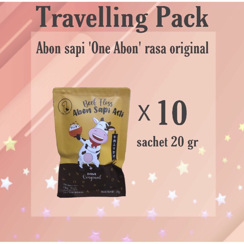 

Abon Sapi ‘One Abon’ Travelling Pack (isi 10 sachet)