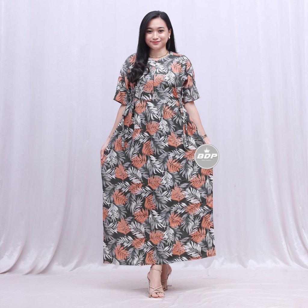 Dianputri - Daster Chibi Panjang Semata kaki Busui Kekinian Non Ruffle Dianputri-afika