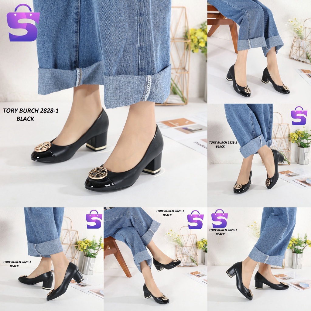 SEPATU WANITA  HEELS PLATFORM SHOES KULIT 2828-1