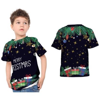 Kaos Baju T-shirt Murah Anak Laki-Laki Dan Perempuan Merry Christmas Natal 2021 Art5