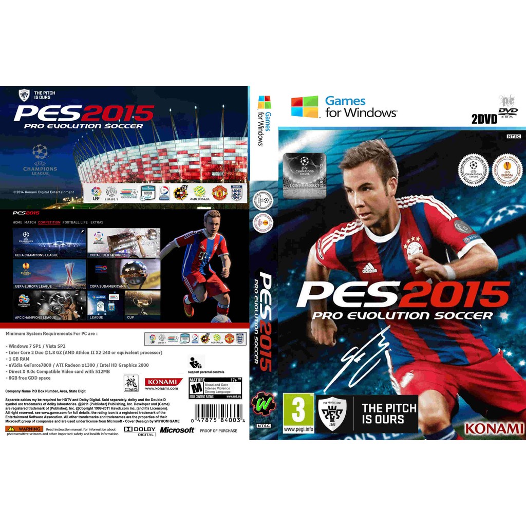 PES 2015 2DVD