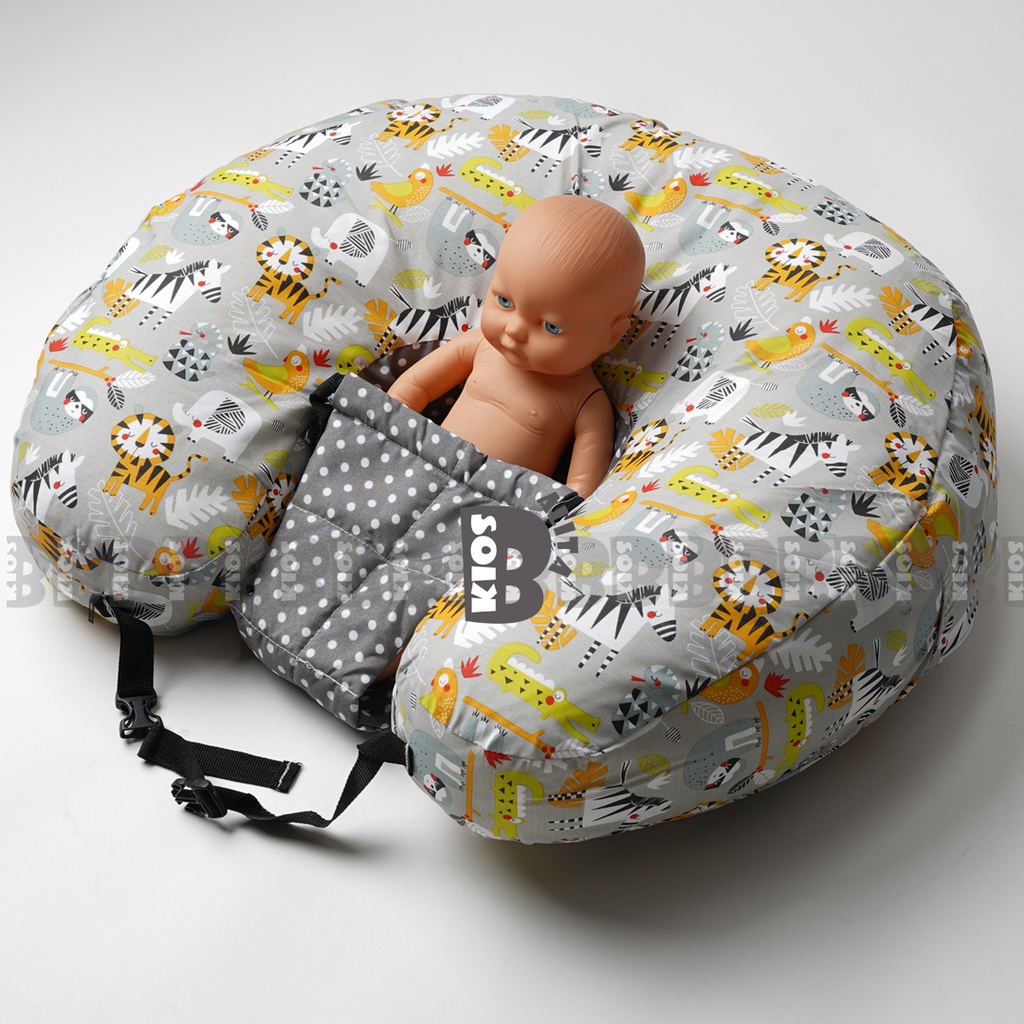 PREMIUM BANTAL MENYUSUI DENGAN GESPER SAFETY BELT MULTIFUNGSI BISA UNTUK KASUR SOFA REBAHAN BAYI