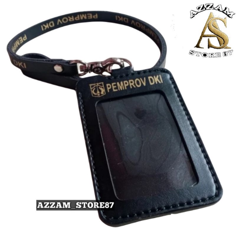 

Holder ID Card - Tali Lanyard Nametag Logo PEMPROV DKI Warna Hitam