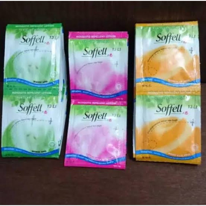 SOFFELL Anti Nyamuk ISI 24 PCS SOFFELL KULIT JERUK , GERANIUM