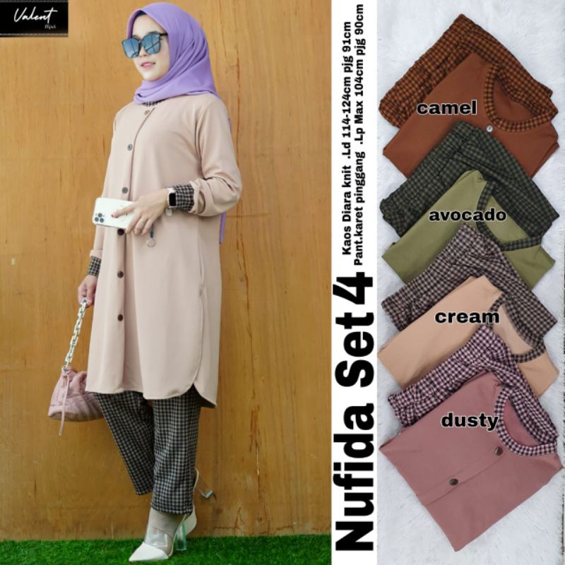 Nufida Set #4 Setelan Celana Wanita