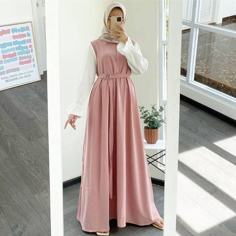 DAYANA MAXI S M L XL XXL 3XL 5L Gamis Dress Remaja Wanita Jumbo Ld120 Ld 130 140 Terbaru Murah