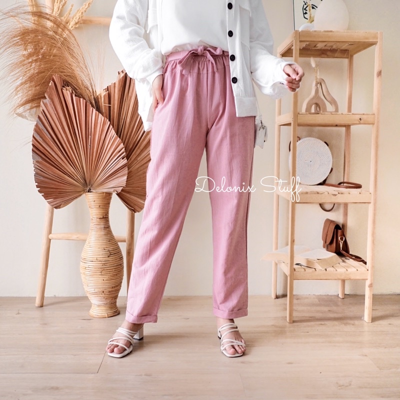 Enzy linen pants