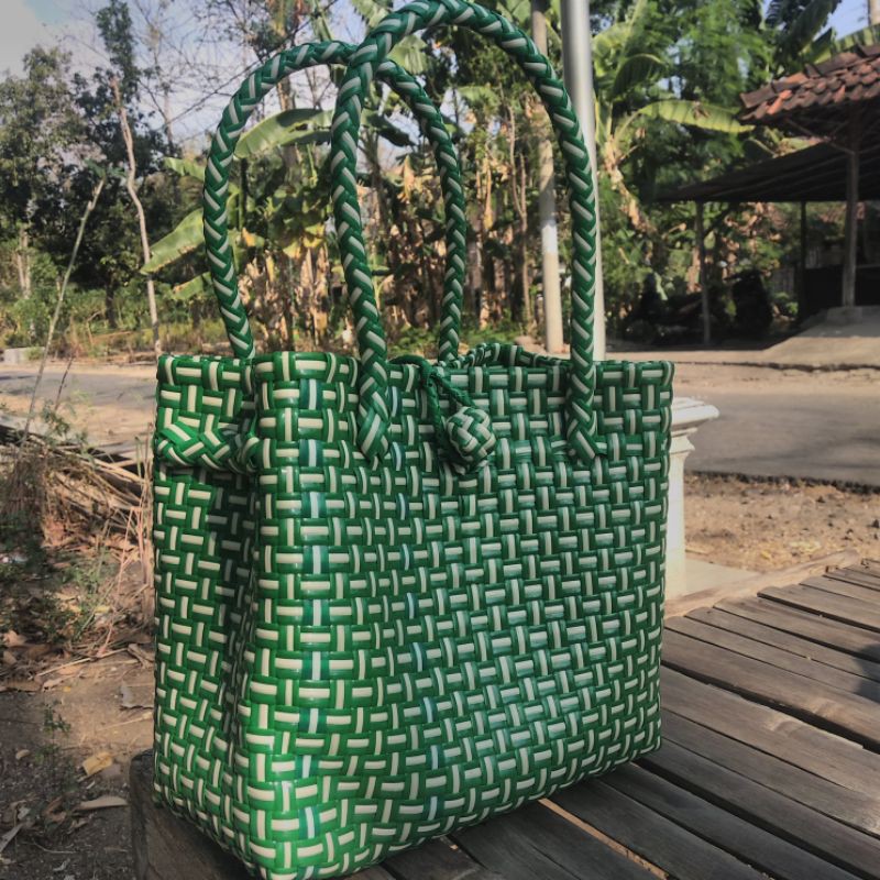 TAS ANYAM JALI JALI TAS PASAR TAS HANDMADE
