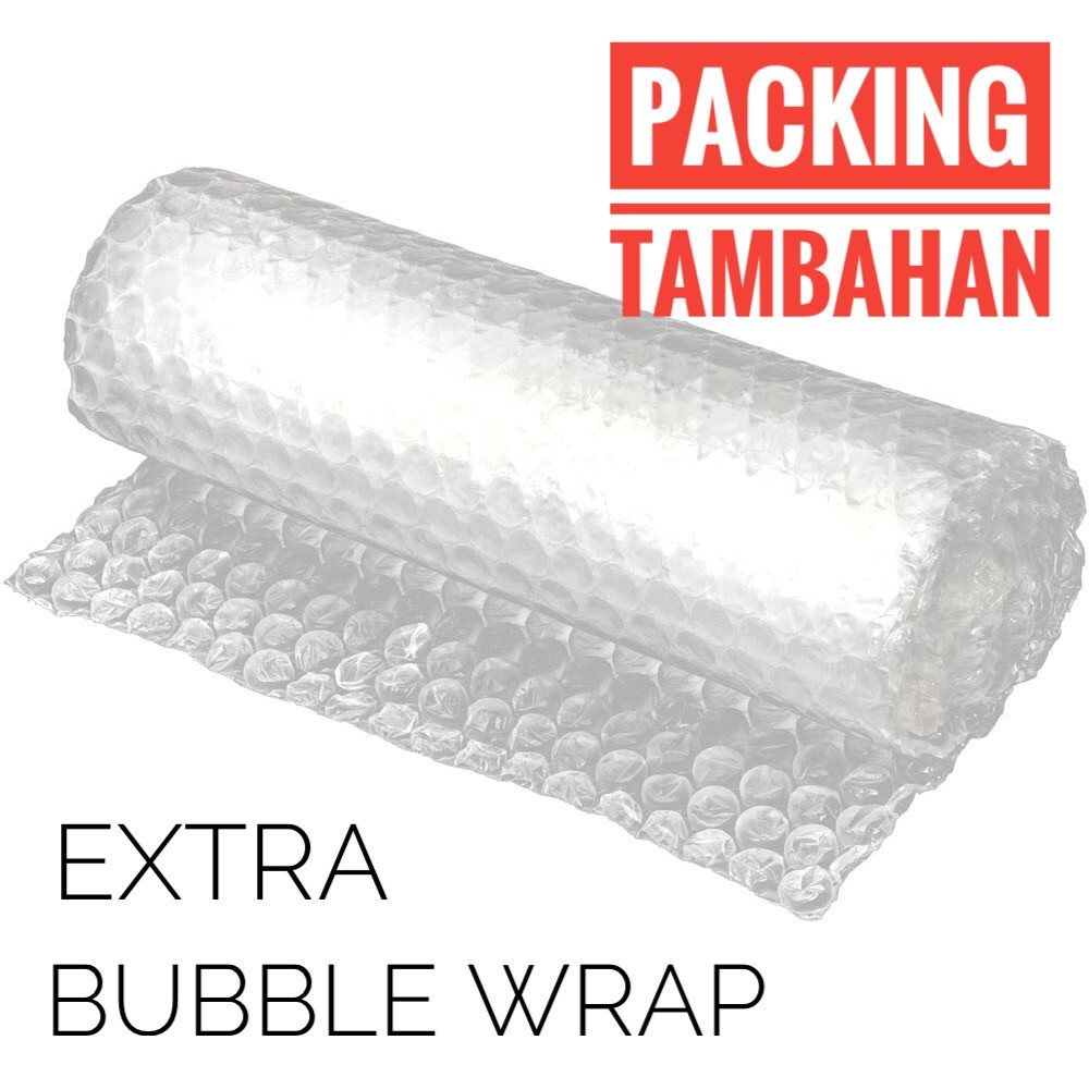

BUBBLE WRAP EXTRA PACKING UNTUK KEAMANAN UNTUK ORDERAN ANDA