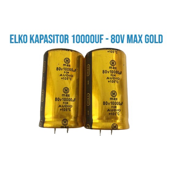 ELKO KAPASITOR 10000UF - 80V MAX GOLD