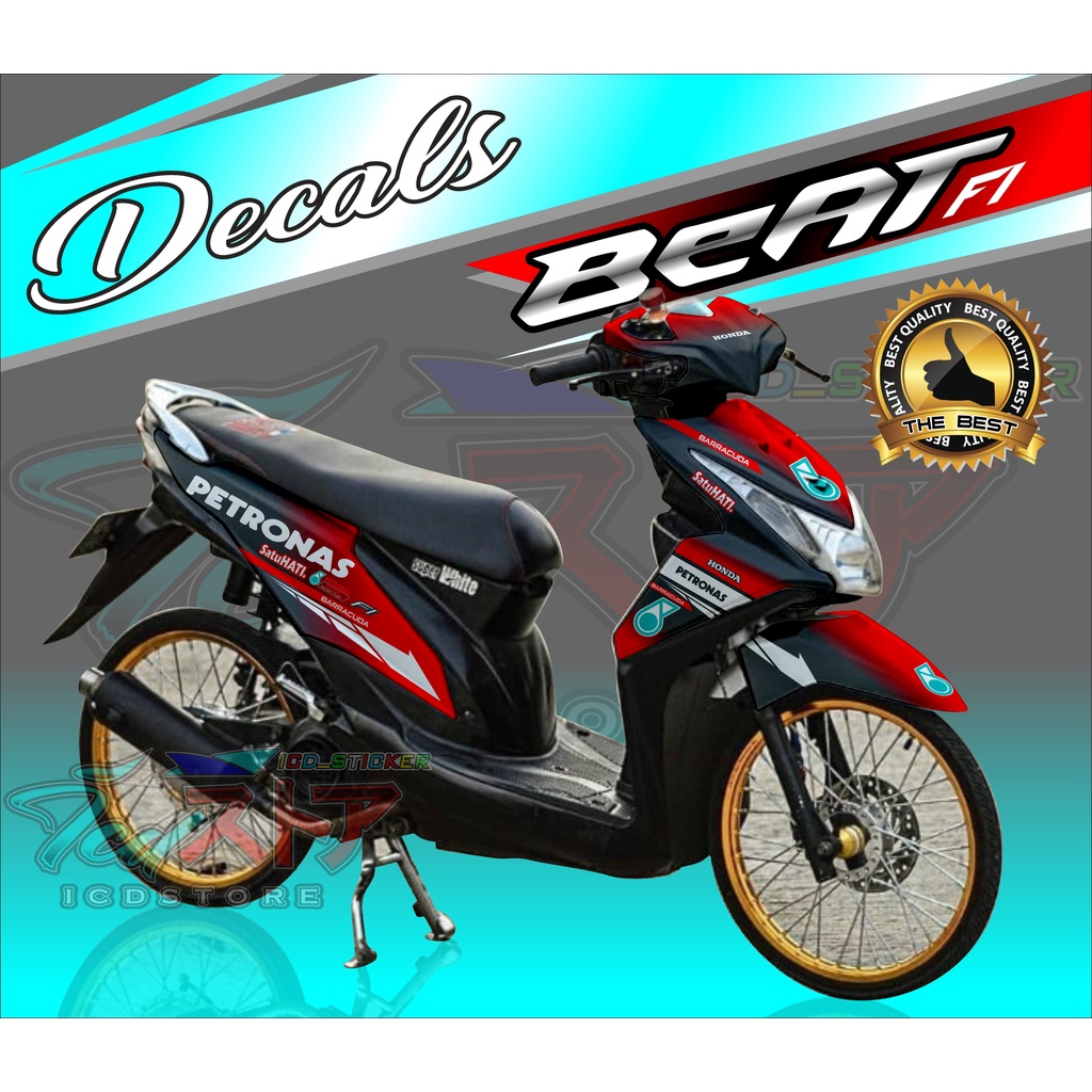 Decal Beat FI / Sticker Beat 2014 / Honda / Beat 2014 2013 / Beat Petronas / Sticker Petronas / icds