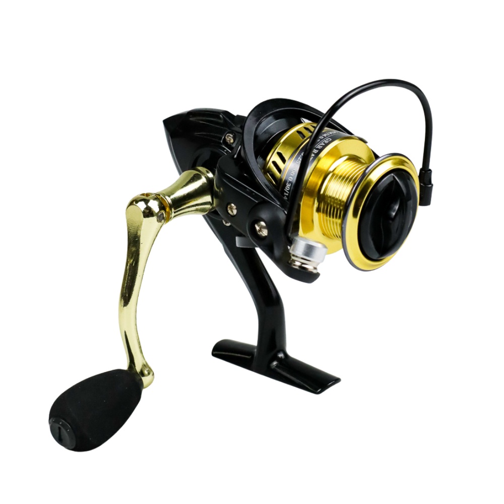 GSU8 Elenxs Reel Pancing Spinning Fishing Reel Kumparan Pancing 5+1 Ball Bearing 5.2:1 - Dw5000 - Black Or-i