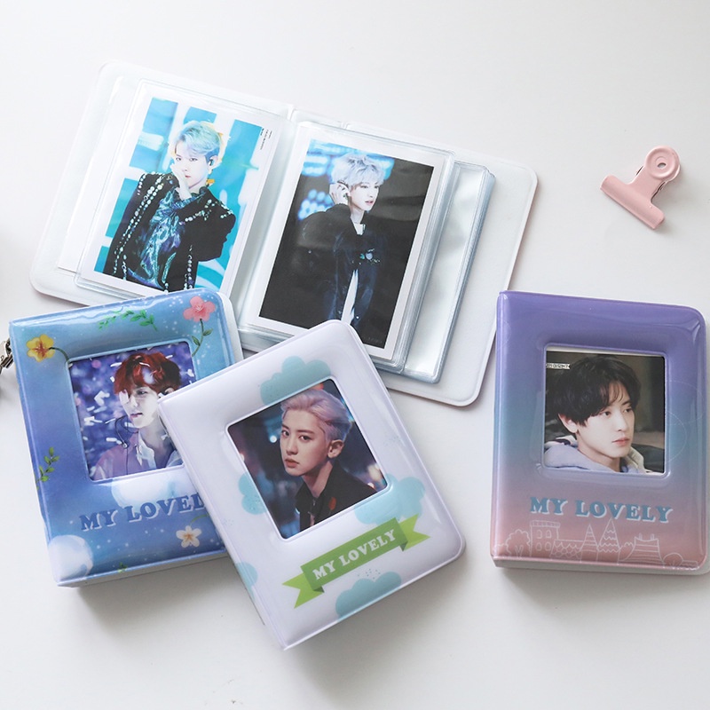 Album Foto Mini 3inch Korea Lovely Bear Photocard Holder Penyimpanan Kartu KPOP Collection Book