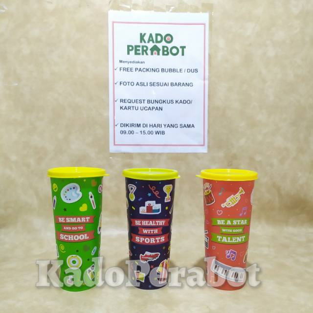 Gelas Karakter tutup - botol minum karakter murah - botol souvenir ulang tahun - botol warna warni