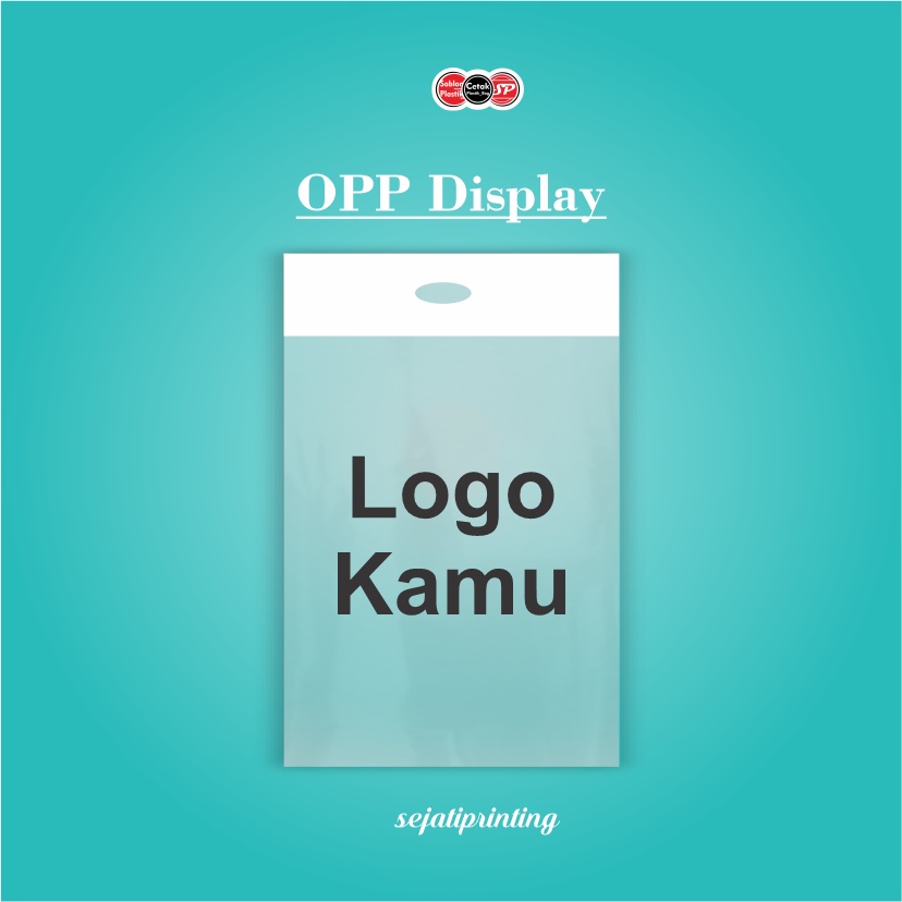 

Sablon Plastik Murah 20x25cm, FREE DESAIN - SEJATIPRINTING - OPP Display