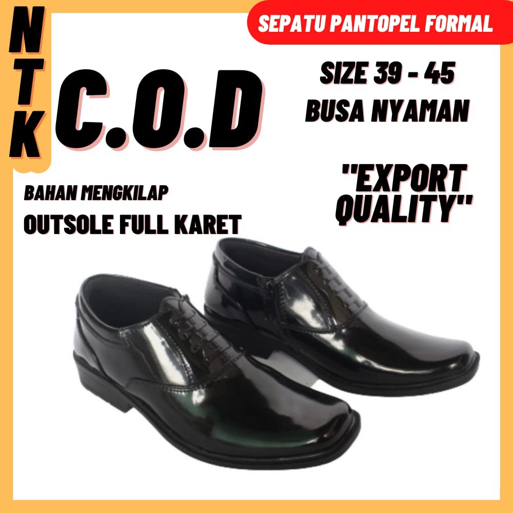 Sepatu Pantofel Formal Pria Original Berbagai Instansi / Pns / Kantoran - Ekspor Quality