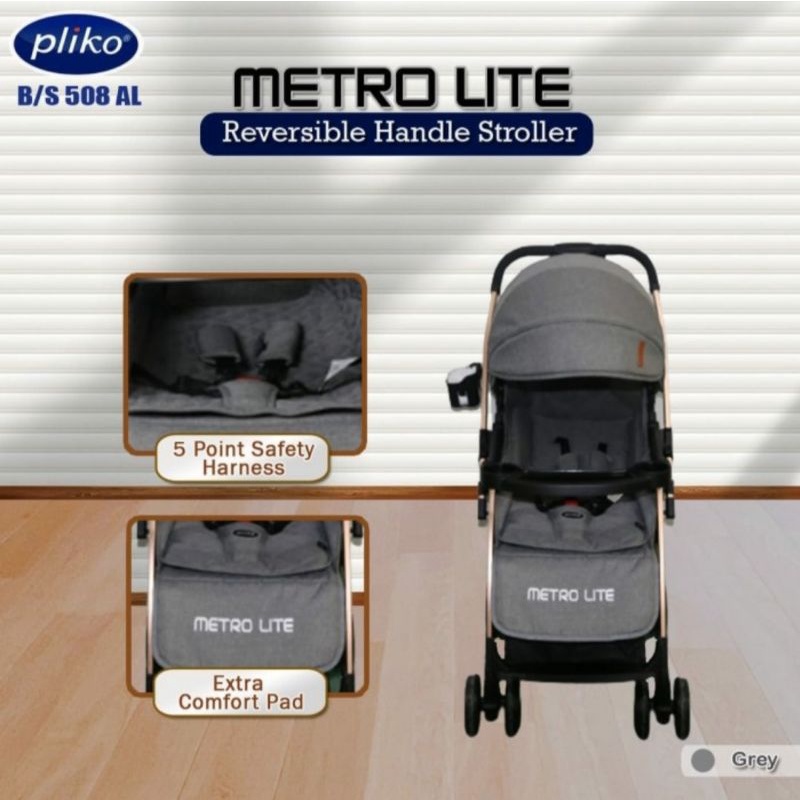 BABY STROLLER PLIKO BS 508 AL METROLITE 