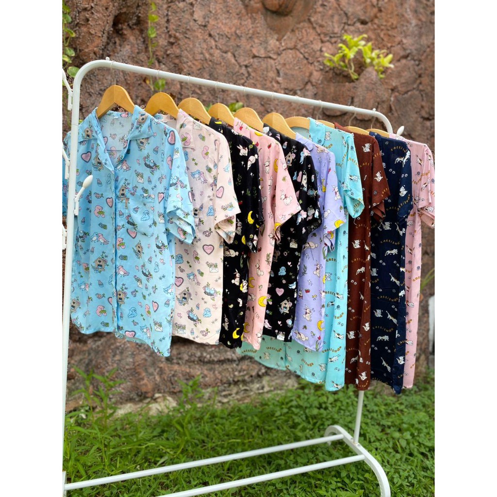 IZANY Piyama CP allsize One Set Rayon Import / Daily Set / Tie dye-1