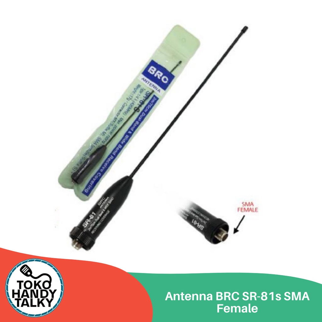 ANTENNA SR-81S SR81 SR 81 SMA FEMALE ANTENA HT CHINA BAOFENG ALINCO YAESU ORIGINAL TAIWAN