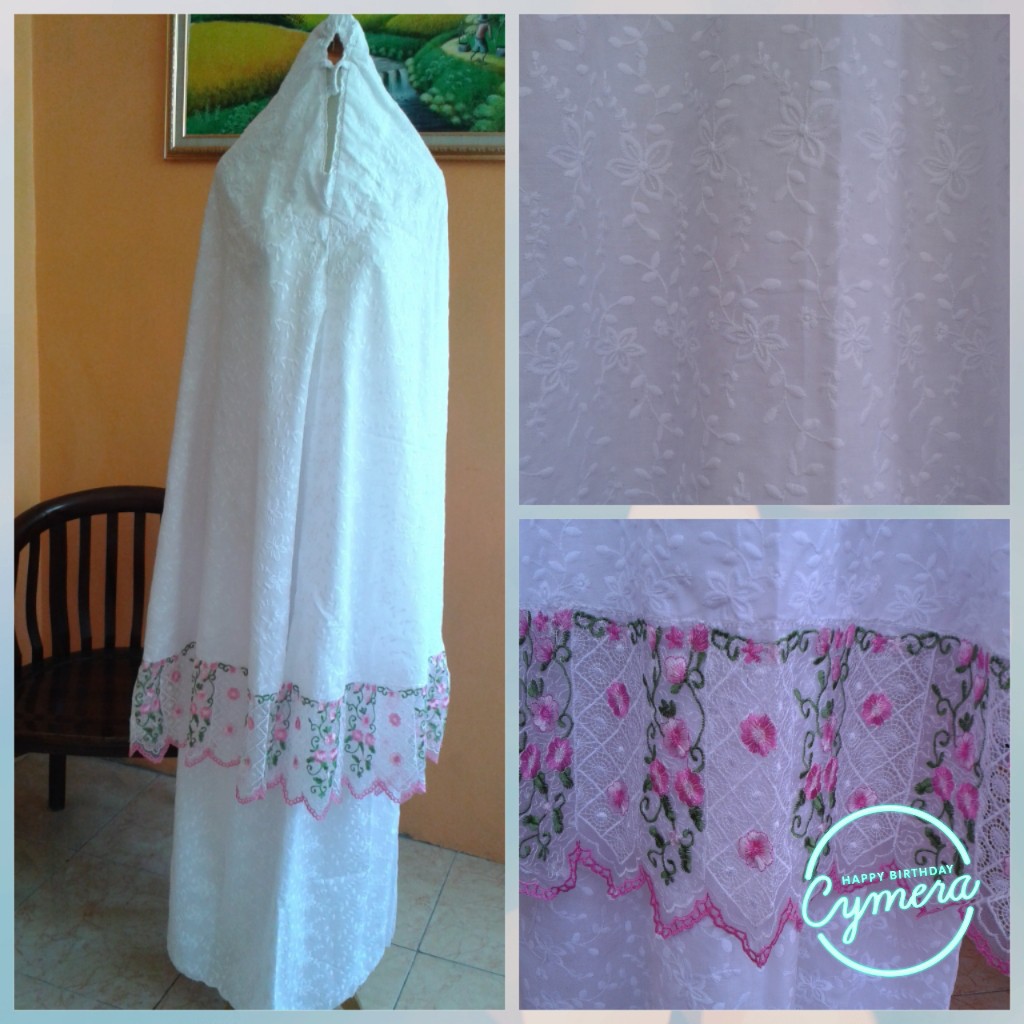 mukena dewasa katun paris