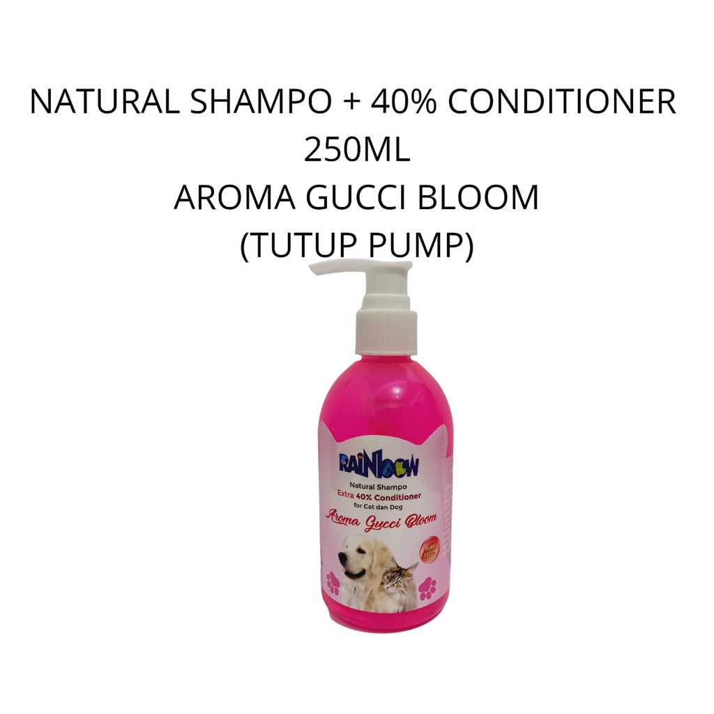 Rainbow Natural Shampo + 40% Conditioner Isi 250 ML Tutup Pump