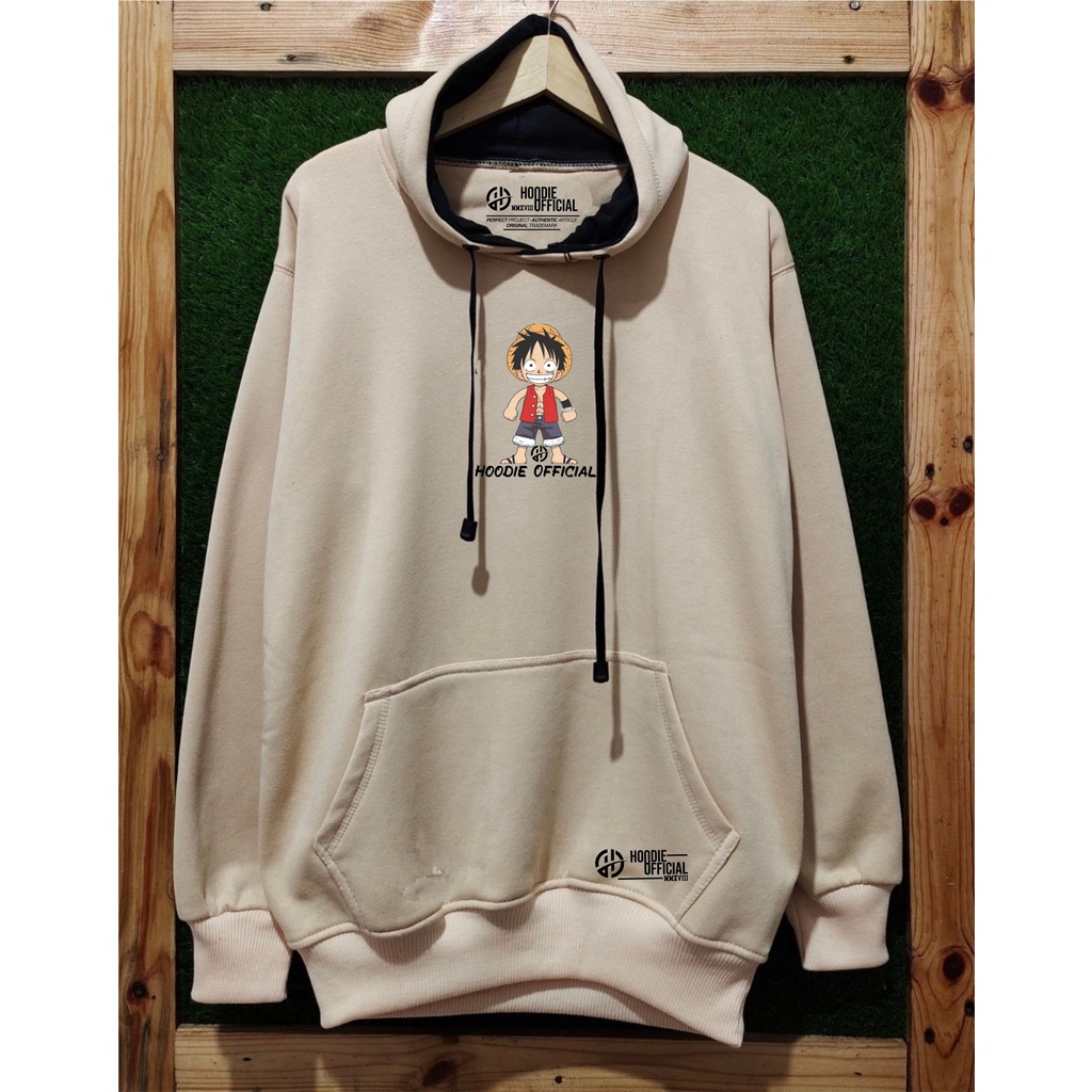 SWEATER HOODIE DISTRO KACHIOS PREMIUM ORIGINAL LOGO ONE PIECE PICT/SWEATER PRIA/SWEATER WANITA/Crem
