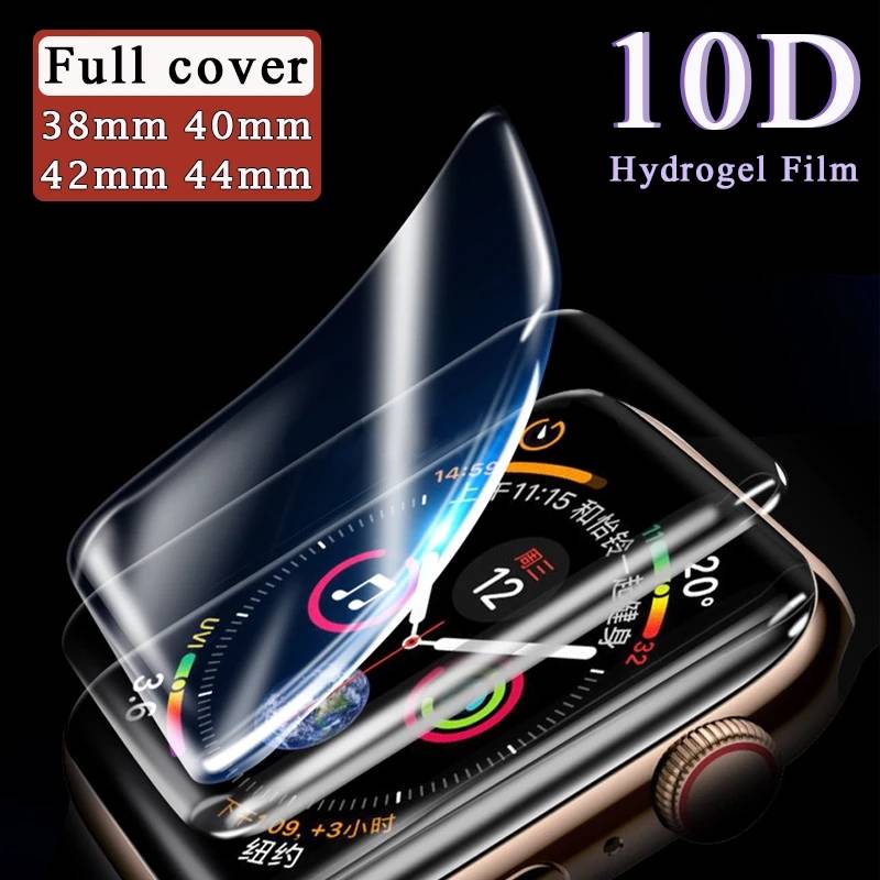 3PCS Screen Protector for Apple Watch 38/40/42/44mm Hydrogel Protective Film For Apple Watch 5/4/3/2/1 Screen Film for Iwatch 6 SE