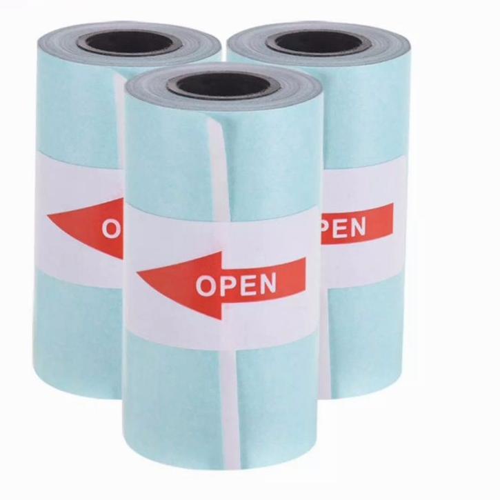 

레 3 Roll kertas stiker po tahan 5 tahun anti air & minyak untuk printer paperang, peripage dll Limited