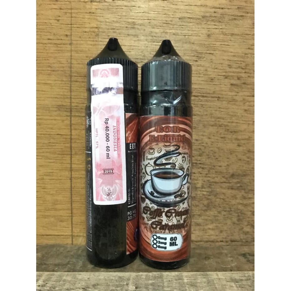 T O R Coffee Cream Caramel 60ml 3mg Liquid Pita Cukai Tor Eliquid Kopi Shopee Indonesia