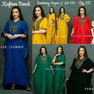  DASTER  ARAB KAFTAN FENDI RESLETING DEPAN BUSUI MODEL  