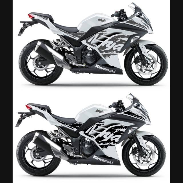 Striping ninja 250fi putih