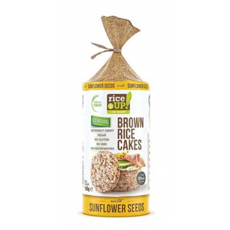 

RICE UP BROWN RICE CAKES SUNFLOWER SEEDS 120gr