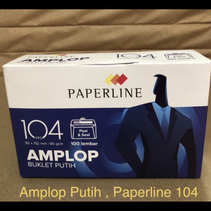 

Unik Termurah! Paperline, Amplop Putih No 104, Per Box Bergaransi