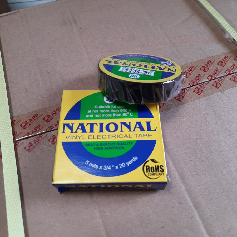 

Isolasi Listrik National Vynil Electrical Tape Hitam - 1 Buah