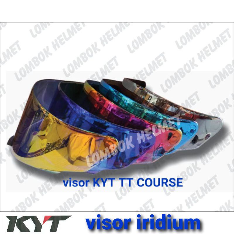 Visor iridium KYT TT COURSE/visor flat KYT TT COURSE/visor helm KYT TT COURSE