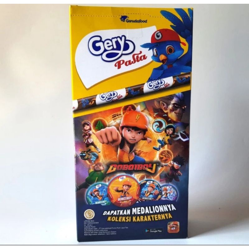 

Gery Pasta Cokelat boboiboy Netto 7g x 20gr