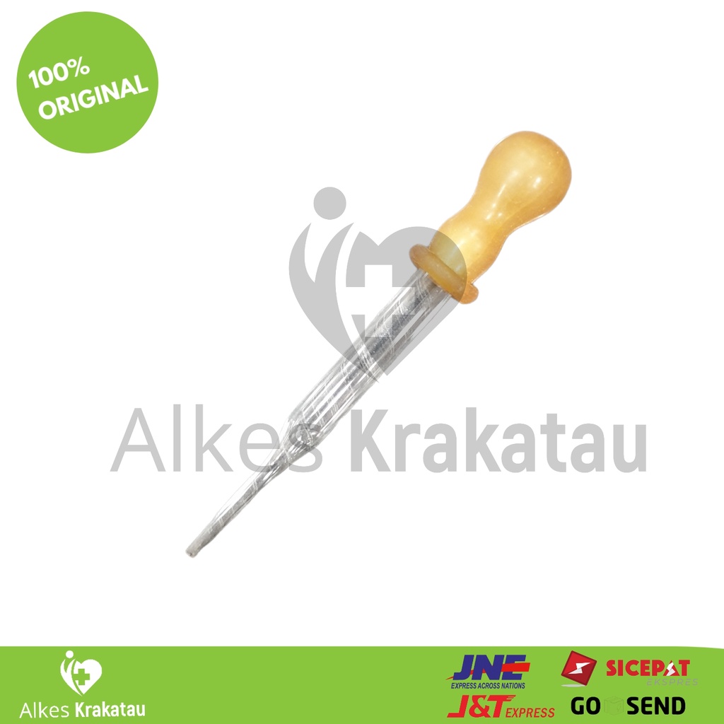 Pipet Tetes Kaca / Pipet Tetes Dot Kuning ,Merah