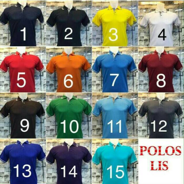 Konveksi kaos polo shirt polos