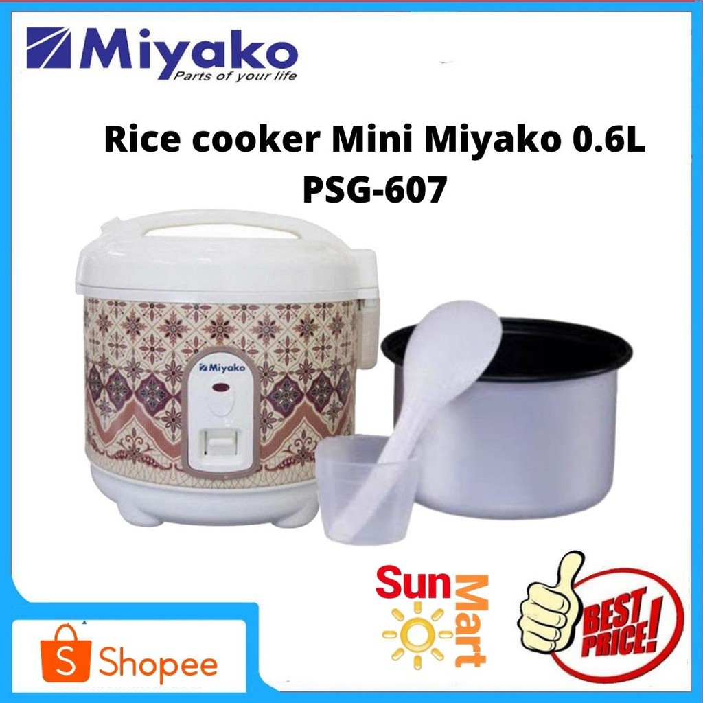 Rice cooker Mini Miyako 0.6L HANYA UNTUK MEMASAK PSG-607 murah