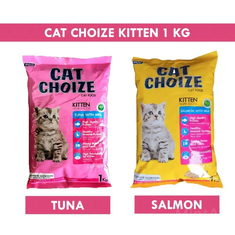 makanan cat choize kitten 1kg tuna salmon with milk
