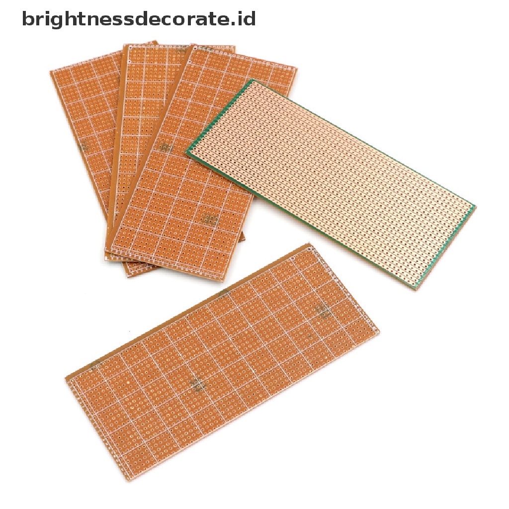 5 Pcs Papan Sirkuit PCB Platine Sisi Tunggal Ukuran 6.5x14.5cm