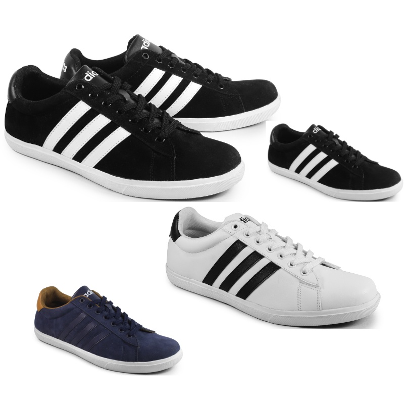 Sepatu Sneakers Adidas Derby  HitamNAvyPutih Sepatu Casual Pria Kuliah Santai Trendy 2022