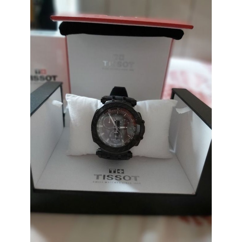 TISSOT T115.417.37.061.04 T-Race MotoGp 2018 Limited Edition Man Black Dial Black Rubber Strap  
