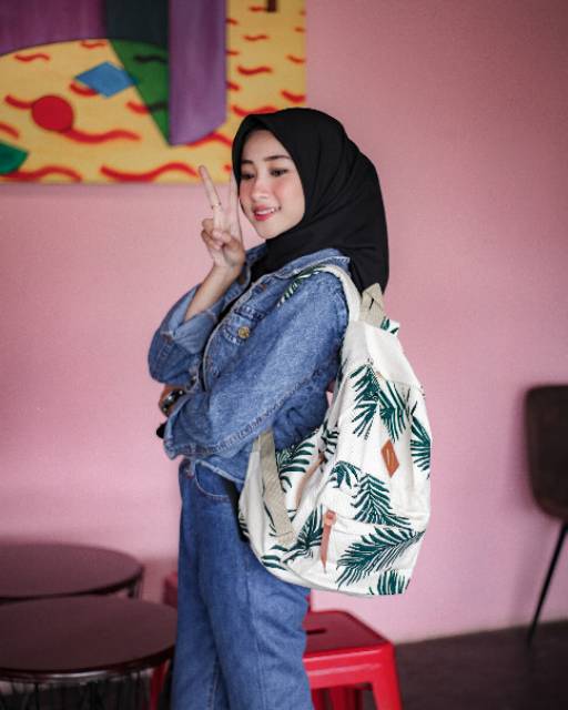 BACKPACK PALEM // taskanvasbdg - tas kanvas - tas ransel wanita - tas wanita - tas lucu - tas cewek