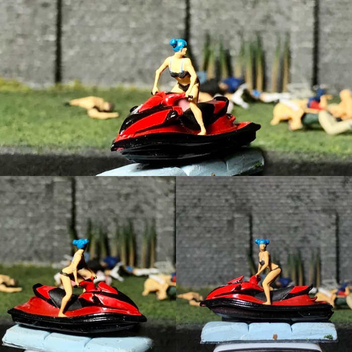 SKALA Miniatur jetsky singel HO scale skala 87