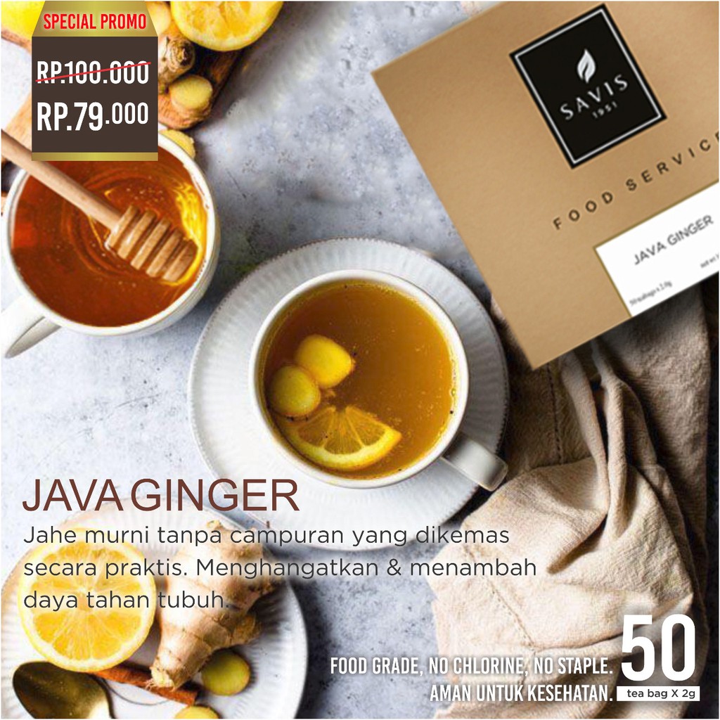 

Savis - Java Ginger Isi 50 Teabag